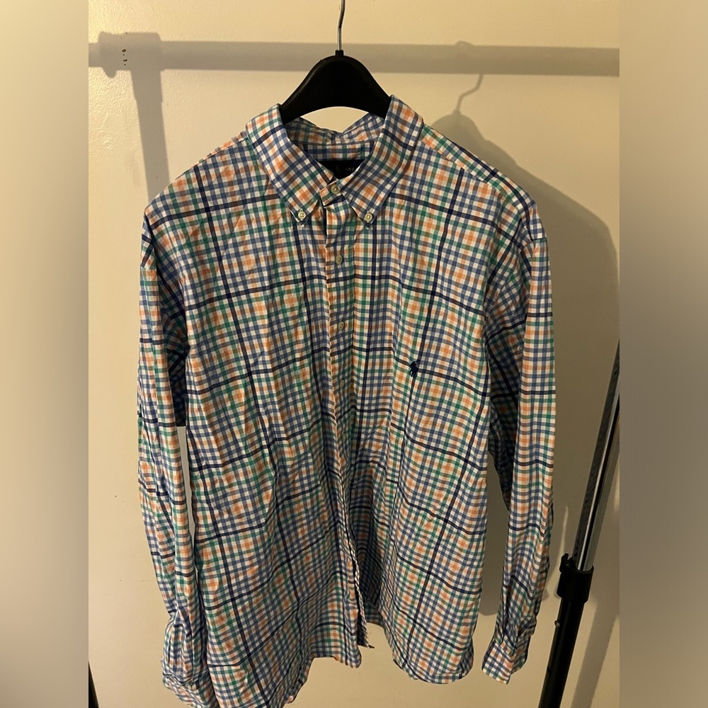 Ralph Lauren “BIG&TALL” button down size “1XB” “100% cotton”
